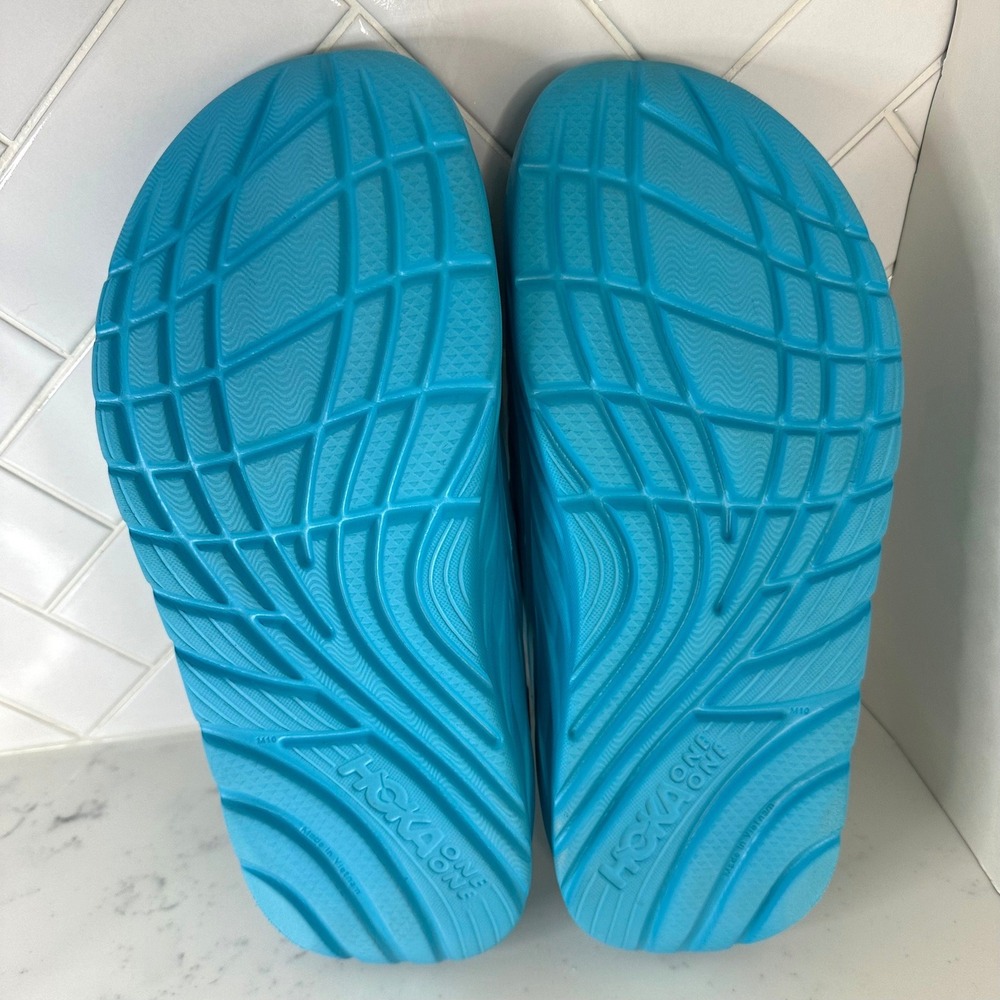 Hoka One One Ora Recovery Slide Scuba Blue Mens Size 10 Sandals - Picture 6 of 6